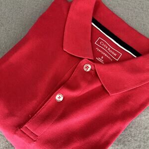 Club Room Performance Mens Short Sleeve Polo Shirt - Size S